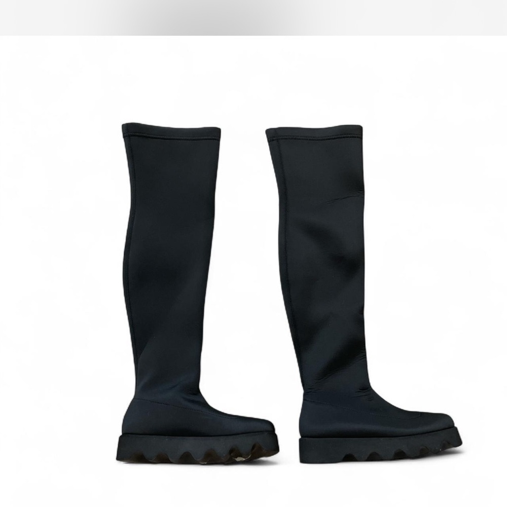 Issey Miyake X UN Women's Black Knee-High Boots